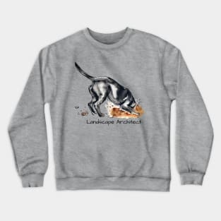 LANDSCAPE ARCHITECT Black Lab Crewneck Sweatshirt